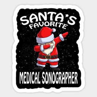 Santas Favorite Medical Sonographer Christmas Sticker